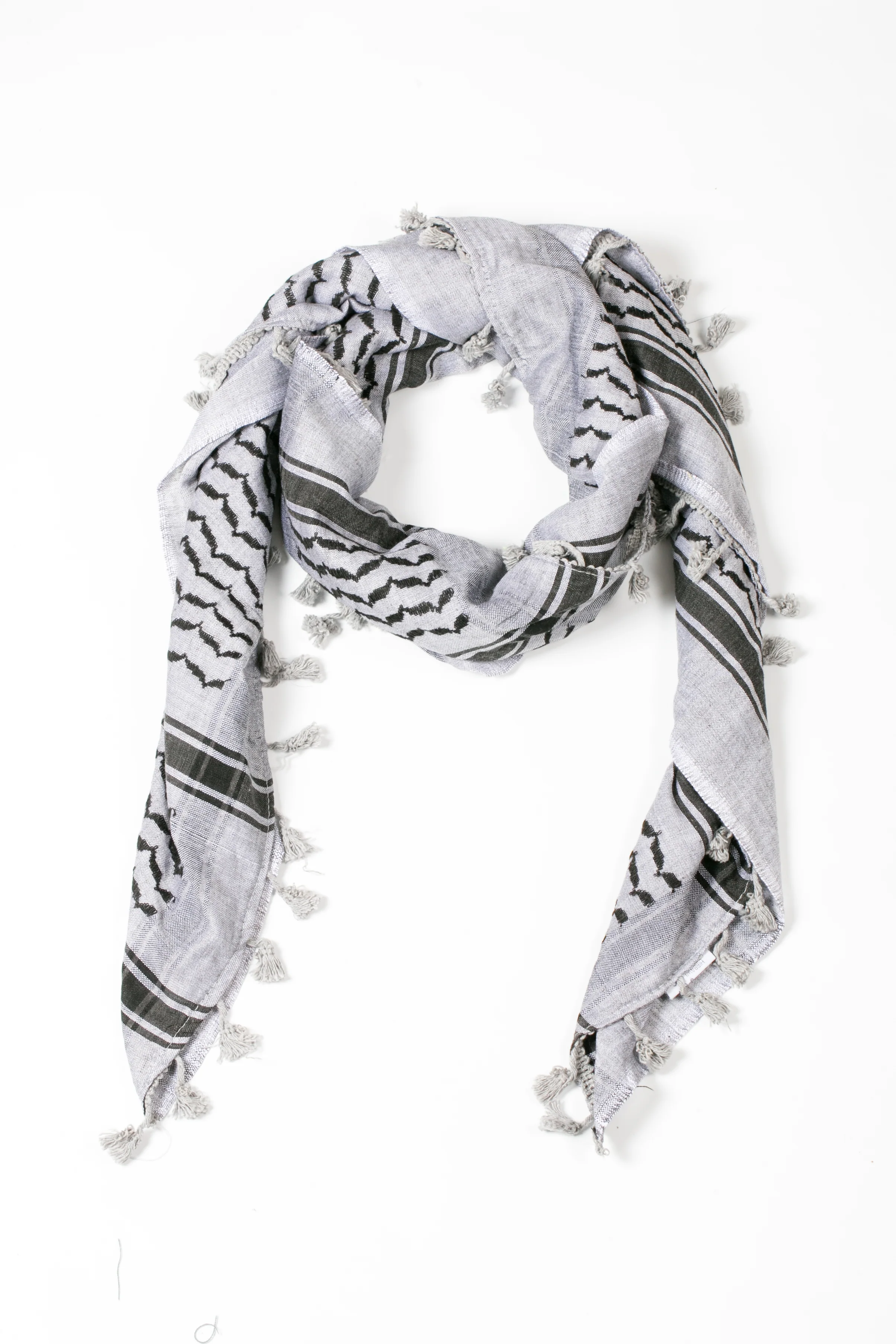 Black and Gray Hirbawi® Kufiya - Image 3