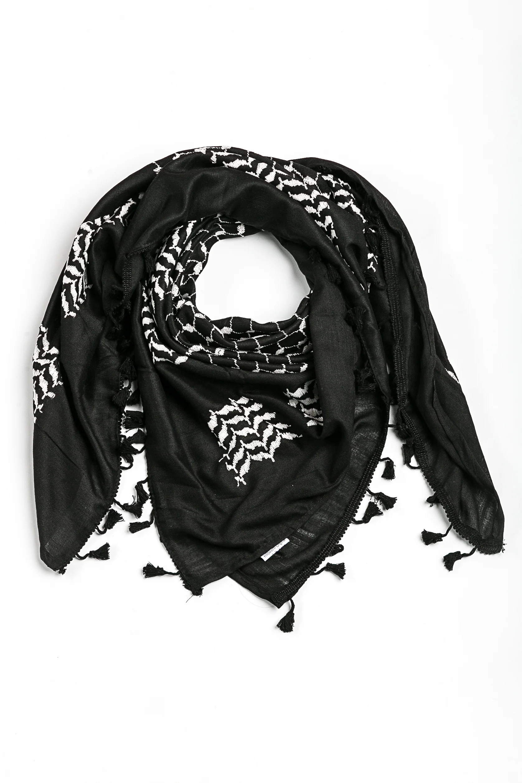 Inverted Black and White Hirbawi® Kufiya - Image 4